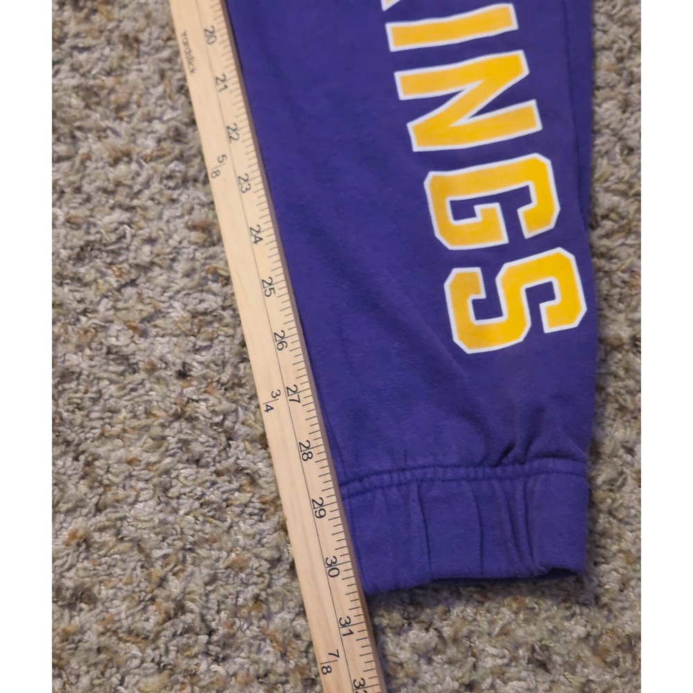 Fanatics‎ Minnesota Vikings Jogger Pants Men's Size Medium Purple Side Pockets - Picture 7 of 11